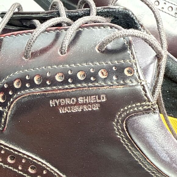 Rockport Walkability Adiprene Adidas Hydroshield Burgundy Wingtip Shoes Mens 14W - Picture 9 of 14